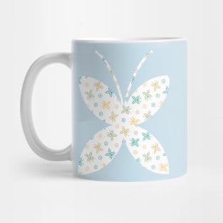 Butterfly and flower pattern Mug